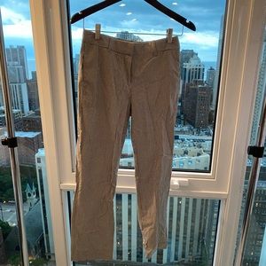 J. Crew striped blue white pants size 0P NWT